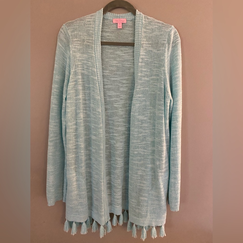 Lilly Pulitzer Edita Tassel Cardigan- Size XL